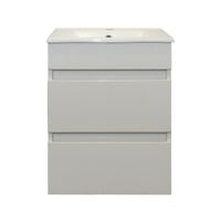 Denver Marlene 2 Drawer Floating Vanity | High Gloss White | 450